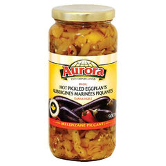 Aurora Hot Pickled Eggplants in Oil 500ml