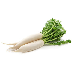 Supermarché PA White Radish With Leaves (Daikon) per unit