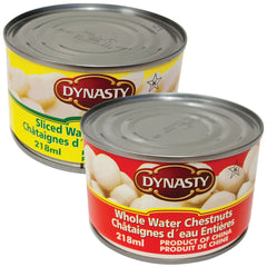 Dynasty Canned Water Chestnuts 218ml
