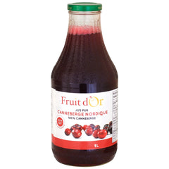 Fruit D'or 100% Pure Nordic Cranberry Juice 1L