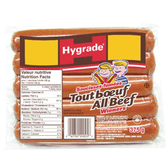 Hygrade All Beef Hotdog Wieners 375g