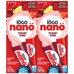 Iögo Nanö Yogurt Tubes 8x60g