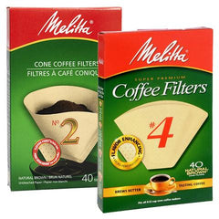 Melitta Brown Cone Coffee Filters 40 units