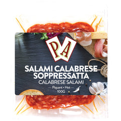 PA Hot Soppressata Calabrese Salami 100g