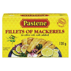 Pastene Fillets of Mackerel 120g