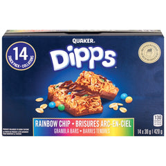 Quaker Dipps Rainbow Chips Granola Bars 420g