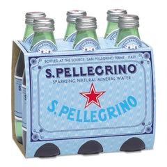 San Pellegrino Carbonated Natural Mineral Water 6x250ml