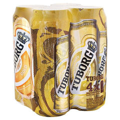 Tuborg Pure Gold Beer 4x500ml