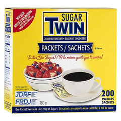 Twin Artificial Sweetener Packets 200's